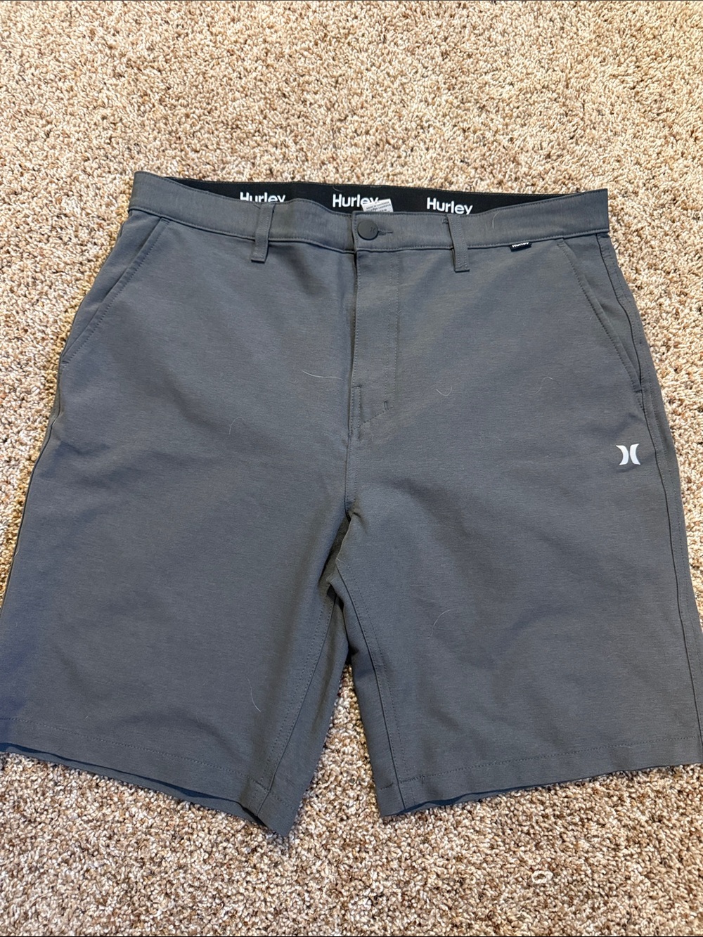 Hurley Men's Charcoal Gray Hybrid Shorts